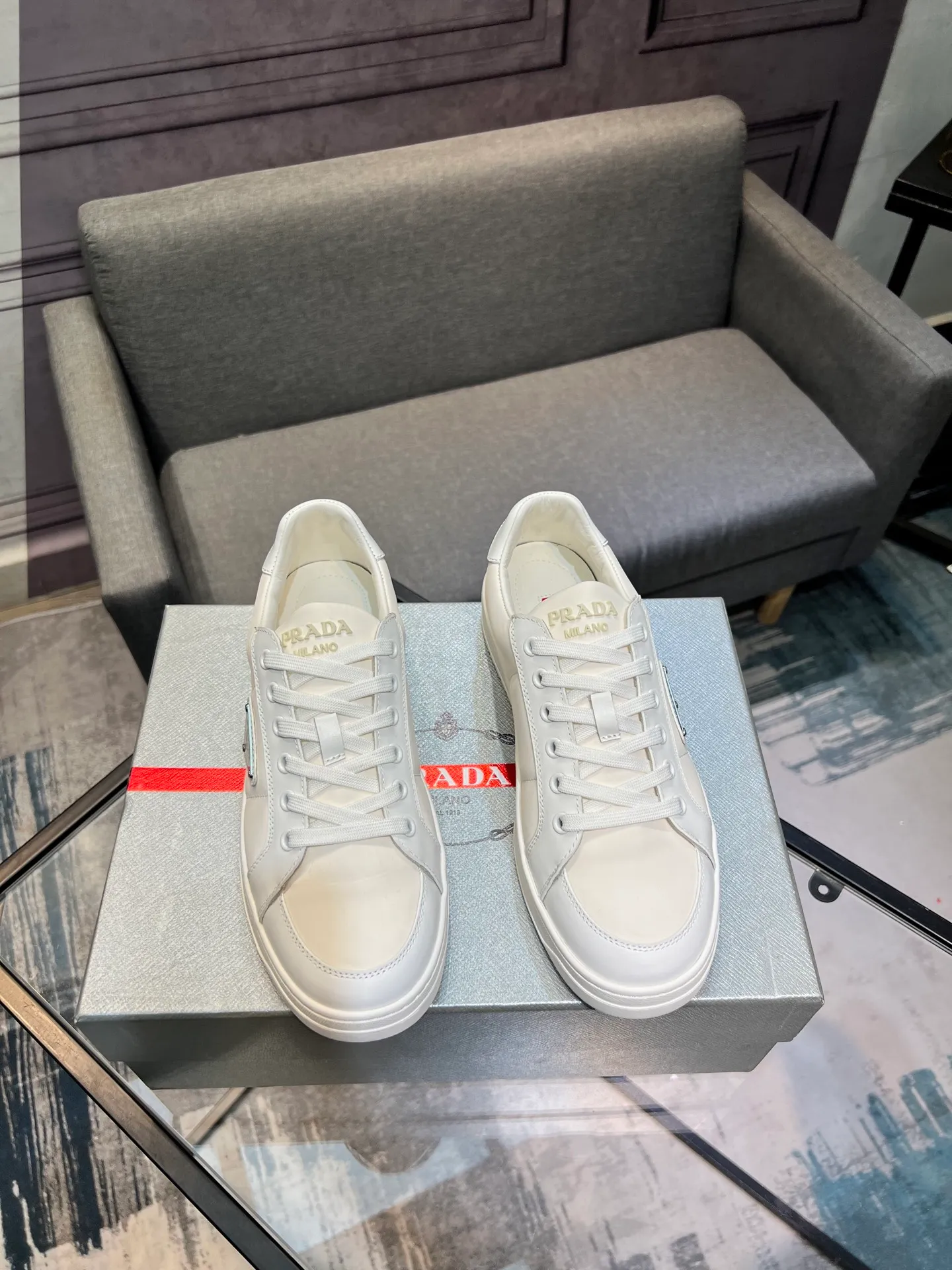 Men's shoes 💰540 [PRADA] Men's shoes are popular in the counter, official website synchronization, 1 high-quality shipment ✔️ Original frosted cowhide + cowhide lining, 1🆚1 replica, original sole, 38-45 (45 customized, non-refundable)